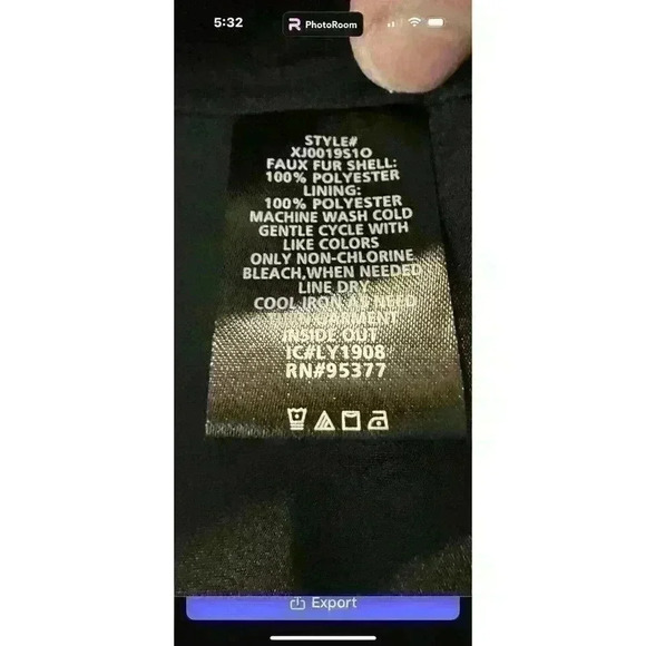 Sanctuary Women’s Teddy Shawl Collar Size Medium Black One Button Closure - Picture 7 of 10